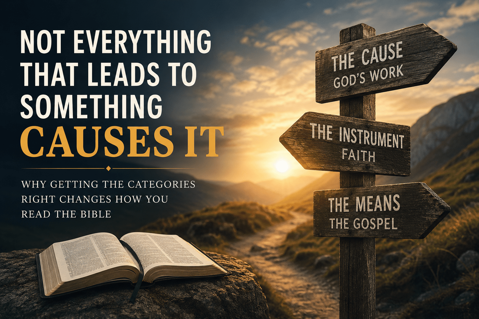 Not Everything Not Everything That Leads to Something Causes It | Bible Threads®